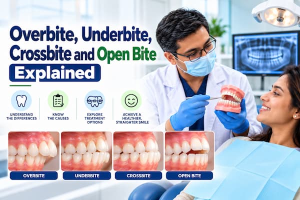 Overbite, Underbite, Crossbite and Open Bite Explained