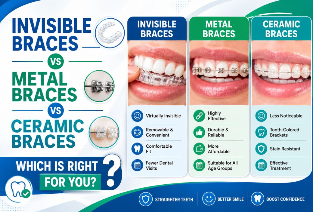 Invisible Braces vs Metal Braces India | Which Braces Are Best?