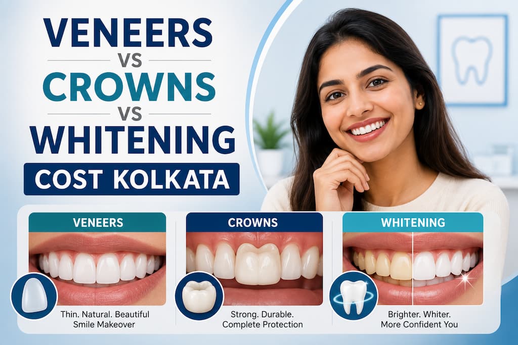 Veneers vs Crowns vs Whitening: Cost Comparison Kolkata