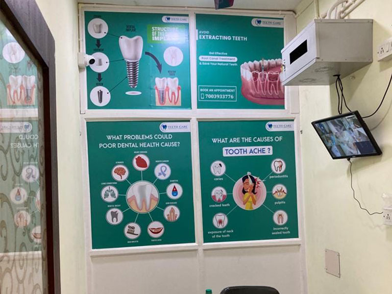 Providing a cozy and comfortable ambiance inside the best dental clinic in Dunlop, Kolkata is the main objective behind
