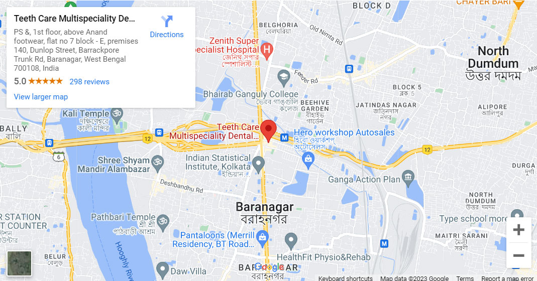 Teeth Care Multispeciality Dental Clinic dunlop map